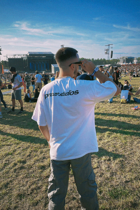 T-SHIRT UNDER THE WAVE BLANC