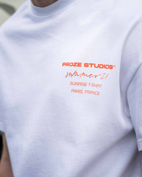 WHITE SUNRISE T-SHIRT